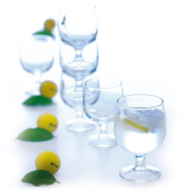 Verre à pied verre trempé 25 cl Amelia Arcoroc