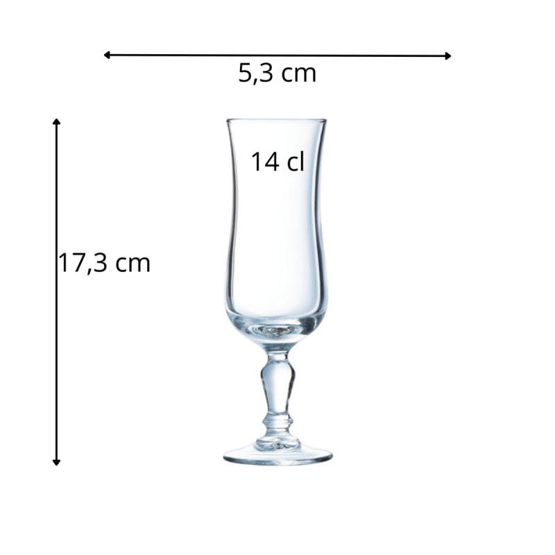 Flûte verre trempé 14 cl Normandie Arcoroc