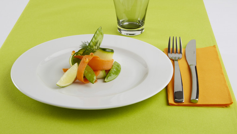 Assiette plate rond blanc porcelaine Ø 26 cm Roma