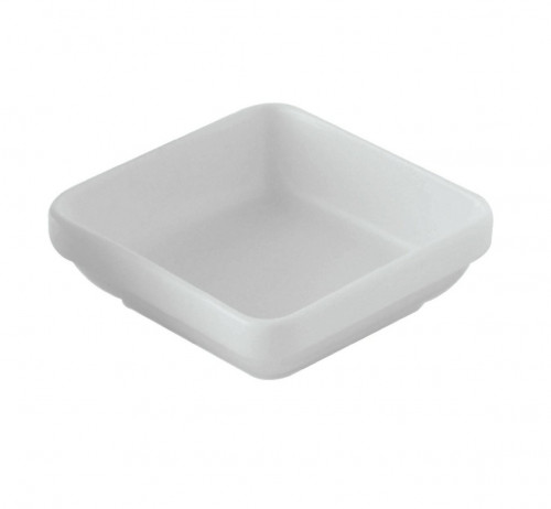 Ravier carré blanc porcelaine 11 cm Pro.mundi