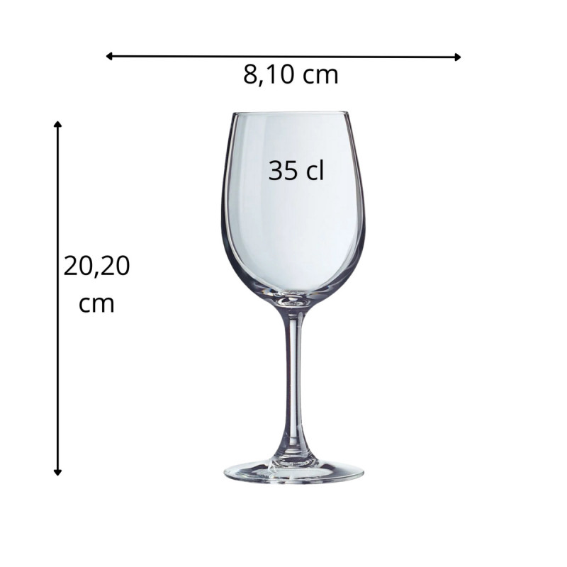 Verre à pied verre cristallin 35 cl Cabernet Chef & Sommelier