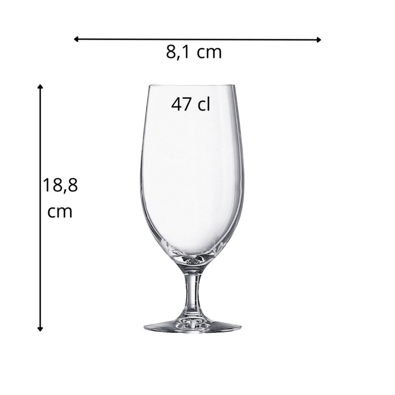 Verre à bière verre cristallin 47 cl Cabernet Chef & Sommelier