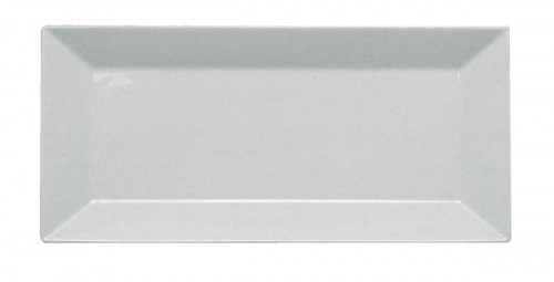 Assiette plate rectangulaire blanc porcelaine 33x18 cm Classic Square Pro.mundi