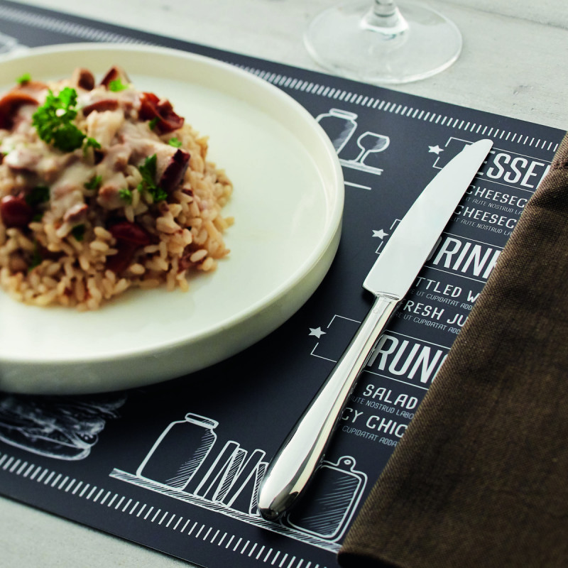 Couteau de table monobloc cranté 24,2 cm Lazzo Chef & Sommelier