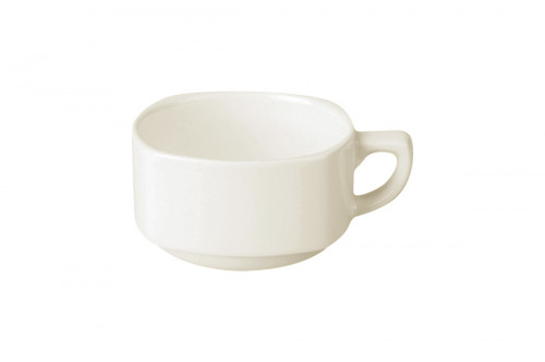 Tasse à expresso carré ivoire porcelaine vitrifiée Ska Rak