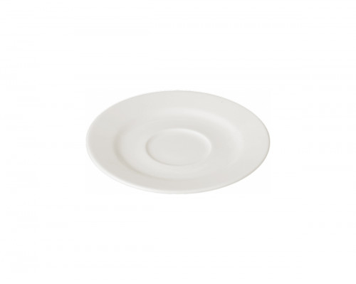 Sous-tasse à thé/déjeuner rond ivoire porcelaine vitrifiée Banquet Rak