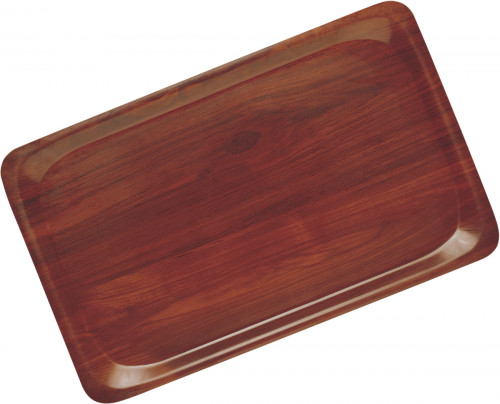 Plateau bois compresse marron 53x32,5 cm Capri Cambro