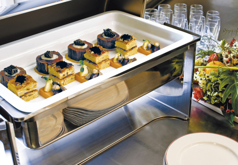 Bac ivoire porcelaine vitrifiée Range Buffet Rak