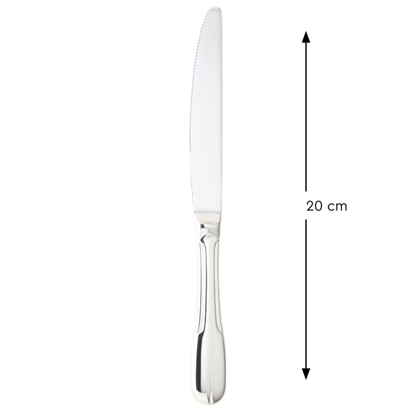 Couteau de table monocoque cranté 24,2 cm Vieux Paris Pm Pro.mundi