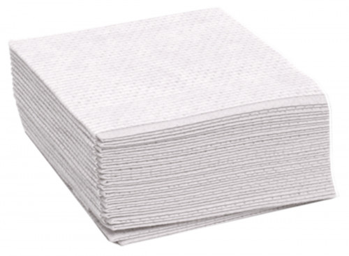 Lavettes non tissées blanc 50x35 cm (25 pièces)