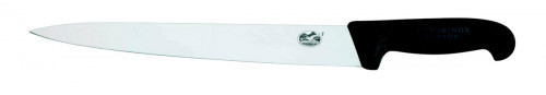 Couteau tranchelard inox noir 190 g 30 cm inox plastique Fibrox Victorinox