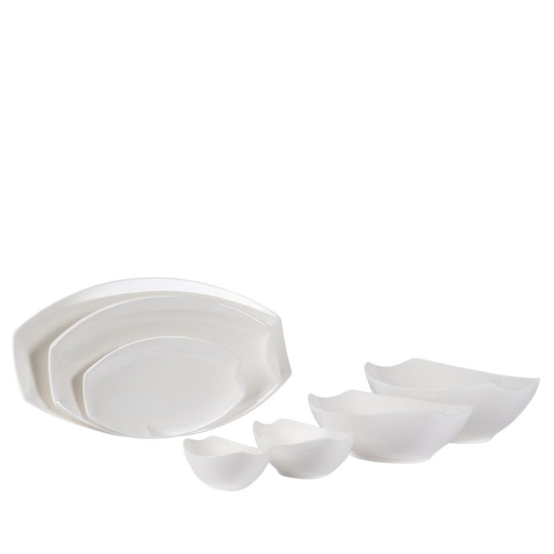 Coupelle ovale blanc porcelaine 11 cm Matcha Pro.mundi