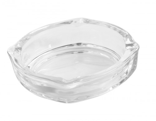 Cendrier rond transparent verre Ø 11 cm 2,8 cm Pro.mundi
