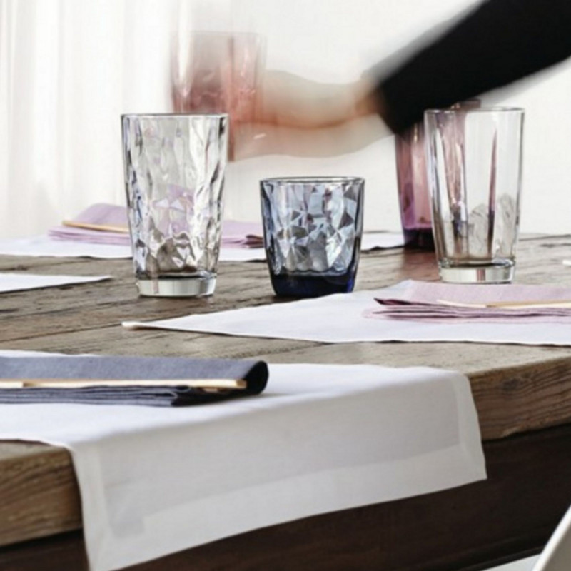 Gobelet bleu verre 30,5 cl Diamond Bormioli Rocco