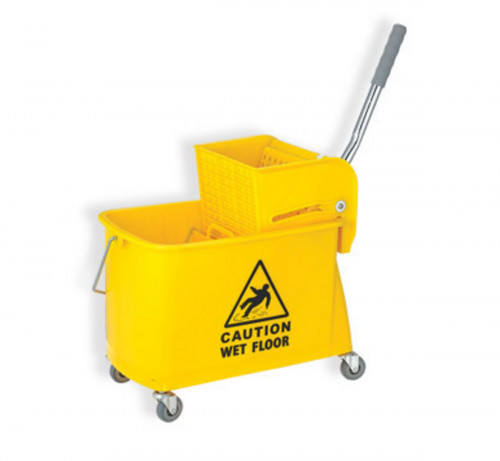 Seau à roulettes avec presse à plat 20 L