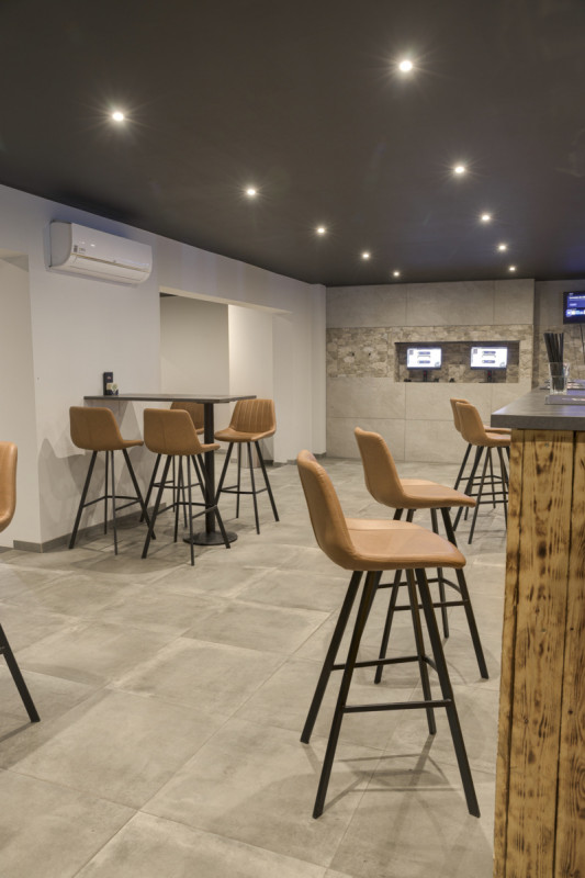 Pied de table bar noir Ø 43 cm Rome Flexmob