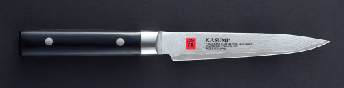 Couteau d'office 12 cm acier bois compressé unie Kasumi Damas Kasumi