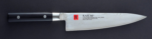 Couteau chef 20 cm acier bois compressé unie Kasumi Damas Kasumi