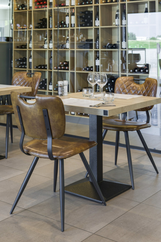 Pied de table noir 43x43x73 cm Rome Flexmob
