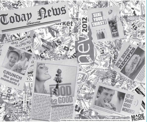 Papier alimentaire enduit papier gris 33x40 cm 40 g/m² (900 pièces)