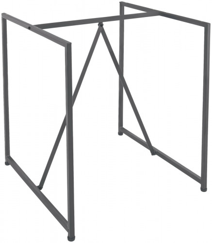 Pied de table gun metal 70x70x72 cm Factory Flexmob