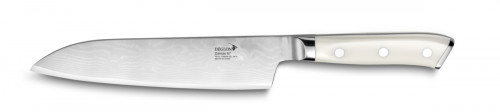 Couteau santoku 18 cm acier ABS unie Damas 67 Deglon