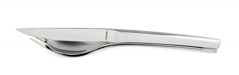 Couteau de table monobloc cranté 23,4 cm Trilogy Amefa