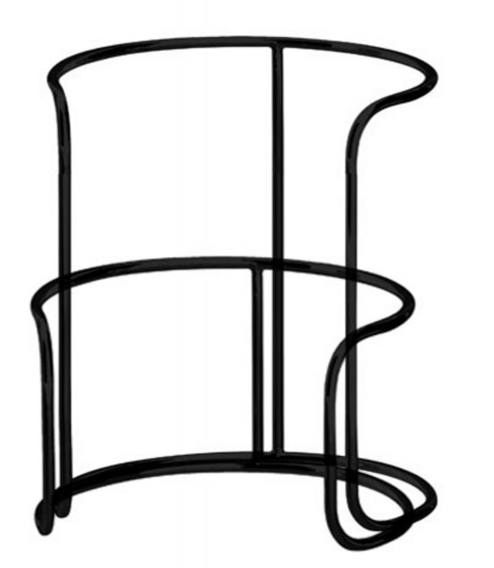 Support bas acier noir Ø 25 cm 13 cm Evento Degrenne