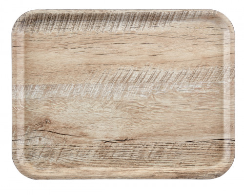 Plateau bois compresse marron 24x35 cm Madeira Cambro