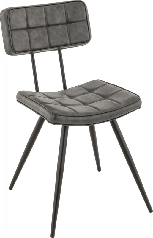 Chaise gris anthracite 81x48x60 cm Maurice Flexmob