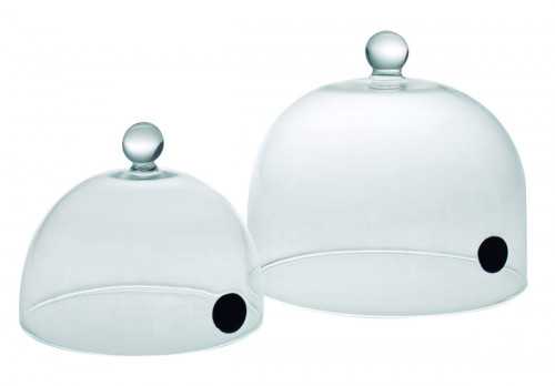 Cloche à fumer transparent Ø 12,5 cm 7,5 cm Lacor