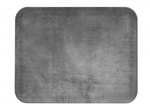 Plateau polyester gris béton 46x36 cm Profil 2 Platex