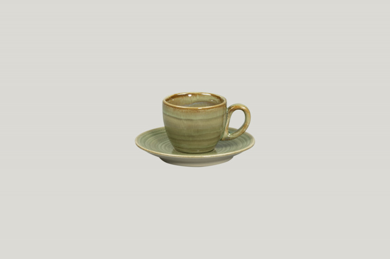 Tasse à expresso Emerald porcelaine vitrifiée 8 cl Ø 6,5 cm Rakstone Spot Rak