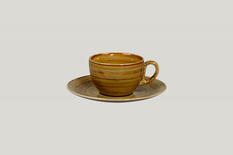 Sous tasse à thé déjeuner rond Garnet porcelaine vitrifiée Ø 17 cm Rakstone Spot Rak
