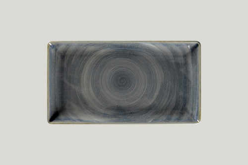 Assiette plate rectangulaire Jade porcelaine vitrifiée 33,8x18,3 cm Rakstone Spot Rak