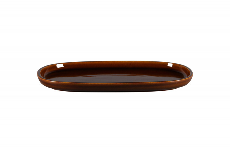 Plat rectangulaire cuivre porcelaine vitrifiée 33,2 cm Rakstone Ease Rak