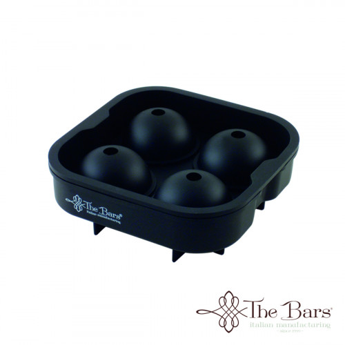 Moule pour glaçons ronds 45mm rond noir Ø 4,5 cm 12,8x12,8x4,9 cm The Bars