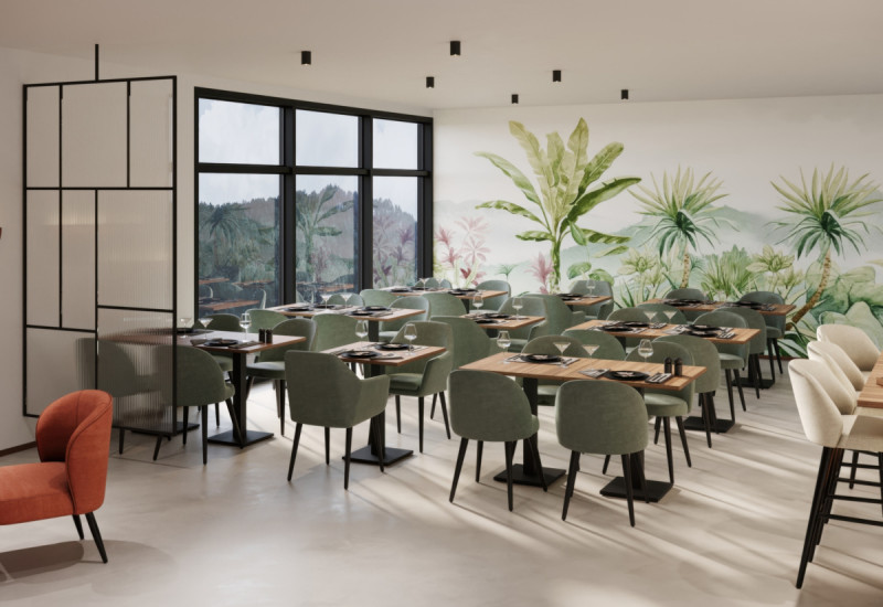 Pied de table noir 40x40x73 cm Prato Flexmob