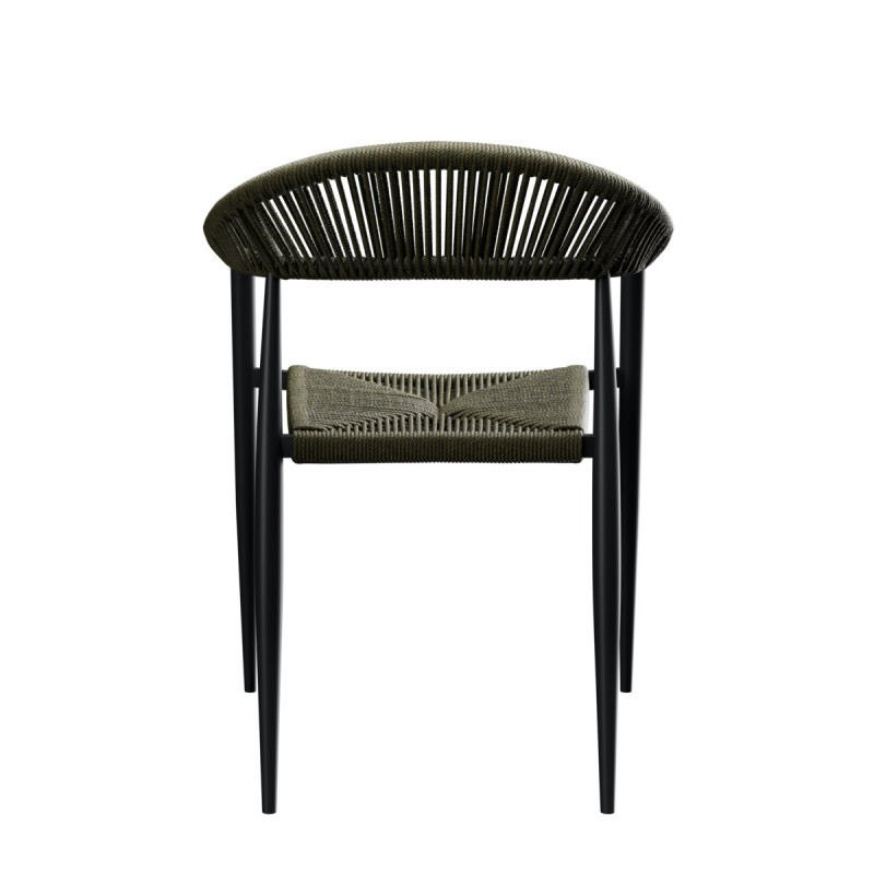 Fauteuil vert olive 77x57x58 cm Amsterdam Flexmob