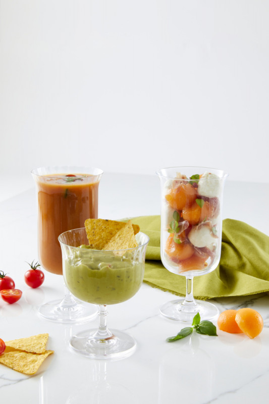 Coupe à dessert transparent verre cristallin Ø 7,7 cm Rims Fluted Rak