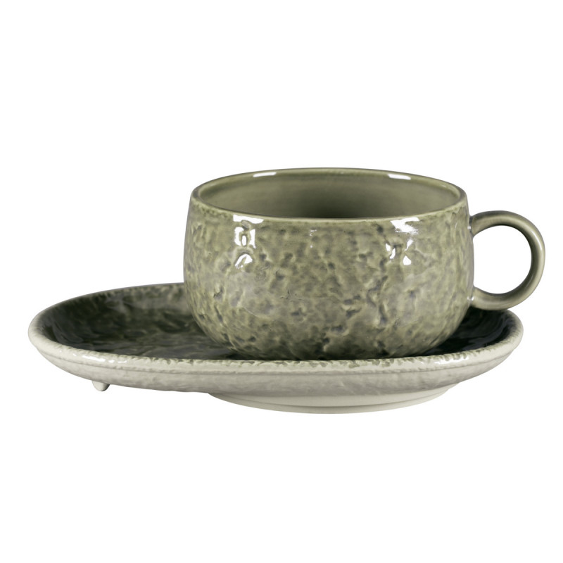 Tasse à déjeuner rond steel porcelaine vitrifiée 41 cl Ø 11 cm Krush Rak