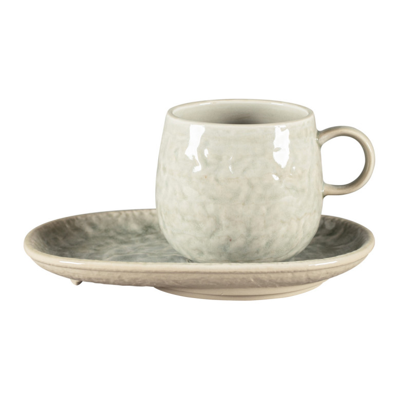 Mug rond céladon porcelaine vitrifiée 33 cl Ø 9 cm Krush Rak