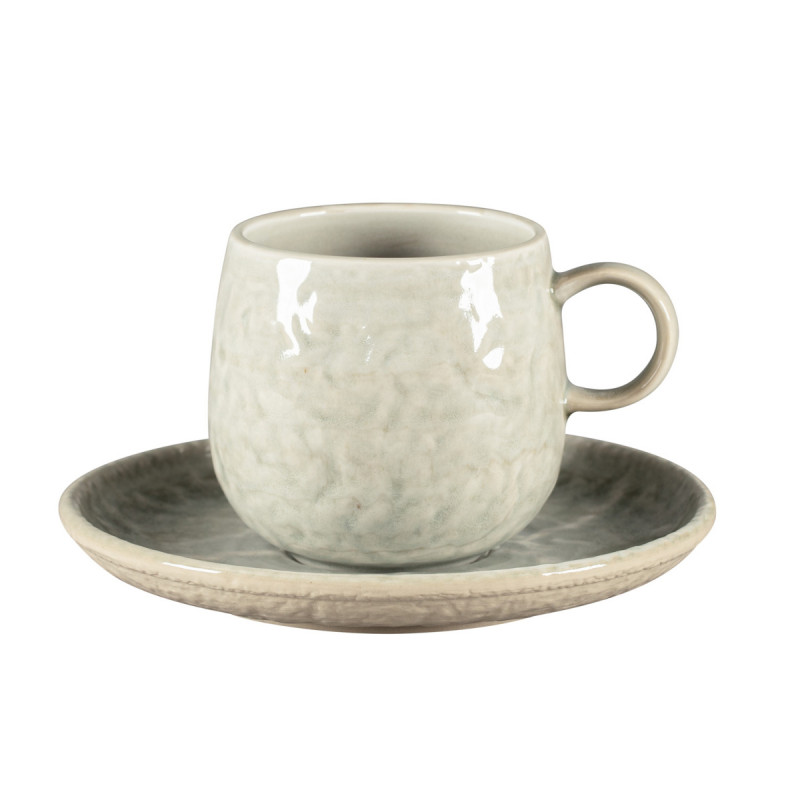 Mug rond céladon porcelaine vitrifiée 33 cl Ø 9 cm Krush Rak