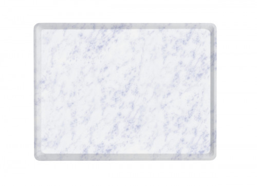 Plateau bois marbre blanc 28x20 cm Slim Platex