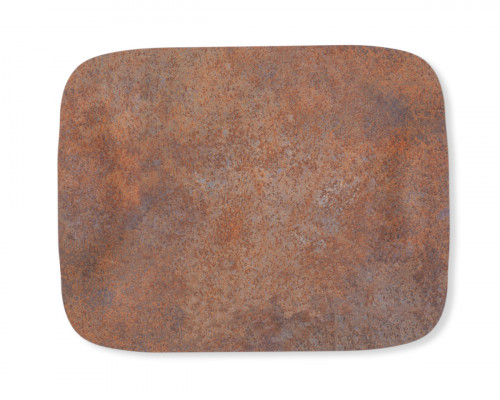 Plateau bois rouille 41x29 cm Papillon Platex