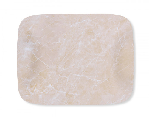 Plateau bois marbre beige 60x40 cm Papillon Platex
