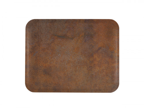 Plateau GN1/2 polyester rouille 32,5x26,5 cm Profil 2 Biosourcé Platex