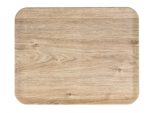 Plateau polyester Chêne clair 42x32 cm Profil 2 Platex