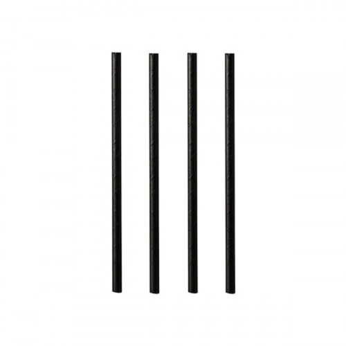 Pailles mojito noir papier Ø 0,6 cm 14 cm Earth Essentials (250 pièces)