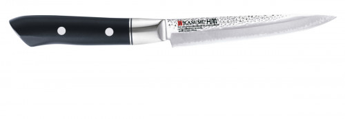 Couteau d'office 12 cm acier plastique unie Kasumi Hammered Kasumi